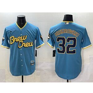 Mens Youths Kids Jacob Misiorowski Blue Stitched Jersey